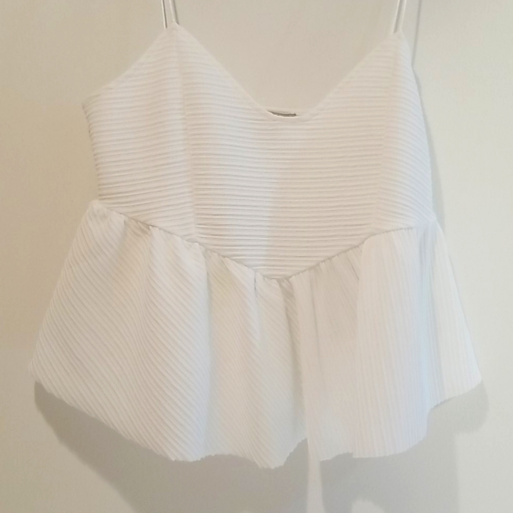 Zara white top